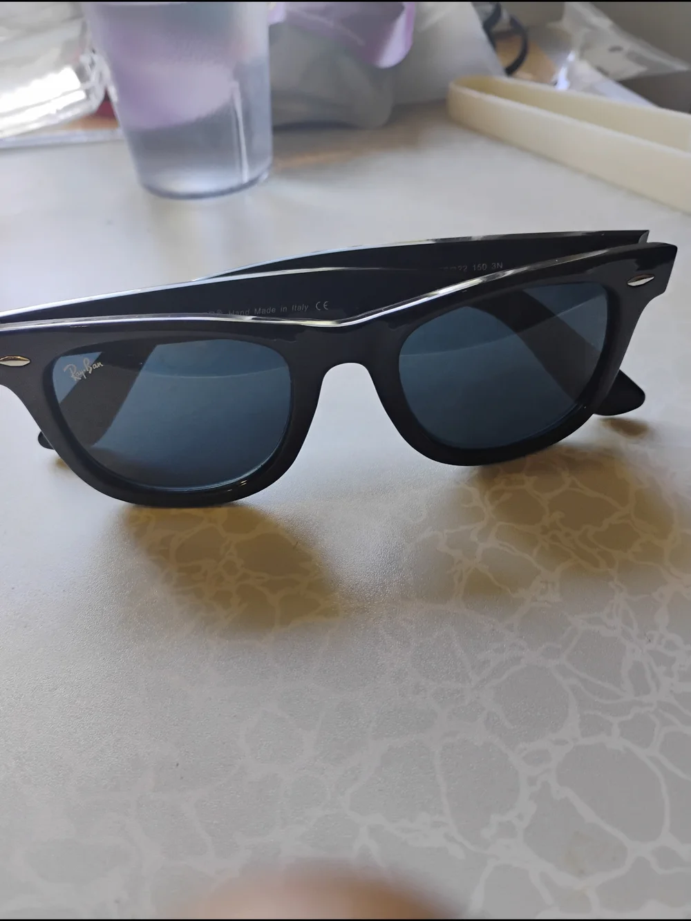 Statistics!!Gold Frame Sunglasses with Black Lenses, Statistics!!